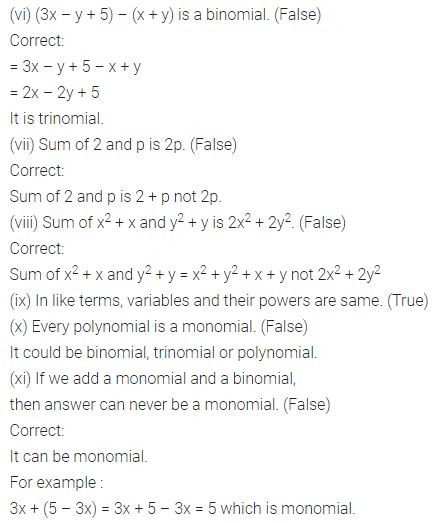 Image result for Class 7 Maths Chapter Algebraic Expression Explanation