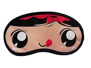Buy Jenna Red Ribbon Cartoon Face Sleeping Eye Mask Online at Low ...
