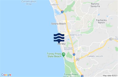 Del Mar, CA Tide Charts, High & Low Tide Table, Fishing Times | US