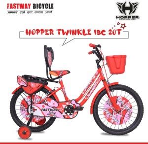 Fastway Bicycle FW- TWINKLE IBC RED WITH EVA TYRE 20 T Girls Cycle ...