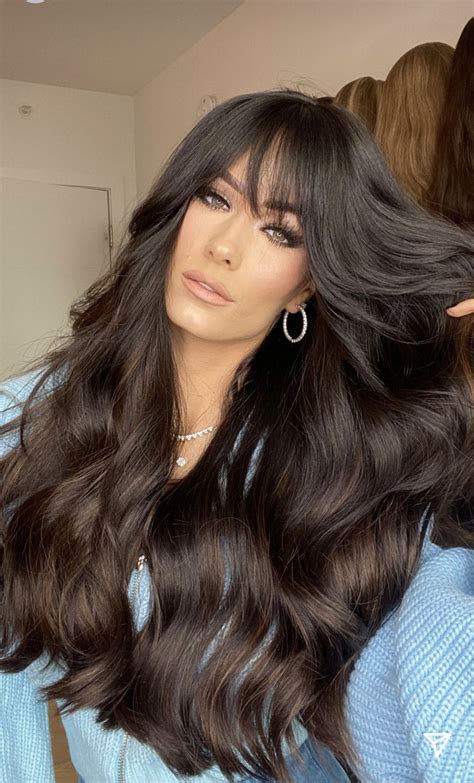 Pin by Cea Green on hair & makeup in 2024 | Long dark hair, Long hair ...