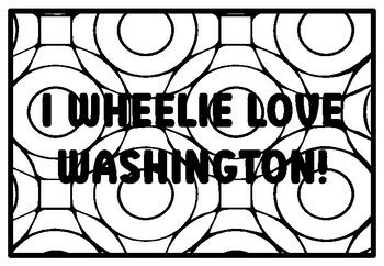 I WHEELIE LOVE WASHINGTON! Car Quote Coloring Pages, Car Coloring Pages ...