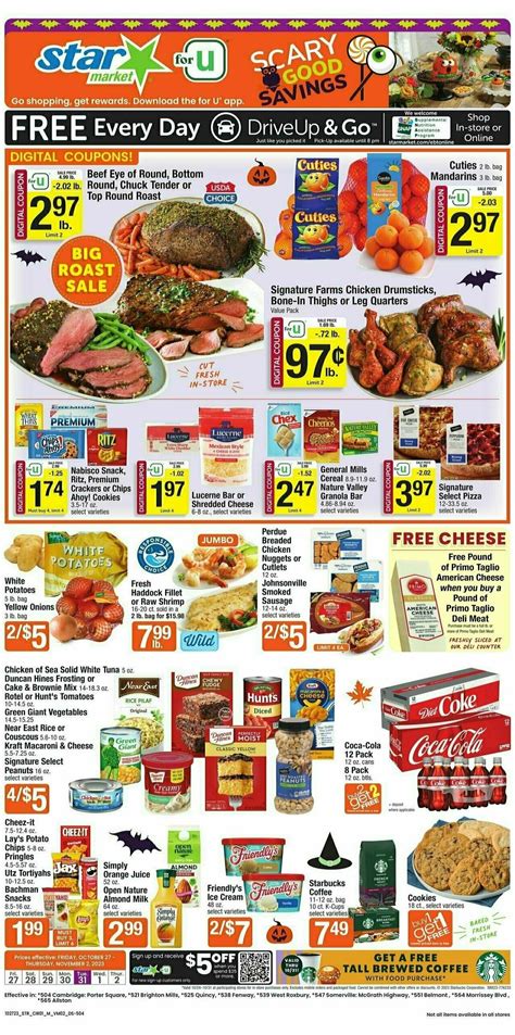 Star Market Flyer from October 27