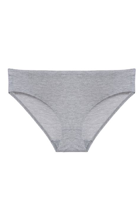 Solid Grey Cotton Hipster Panty for women – Bruchiclub