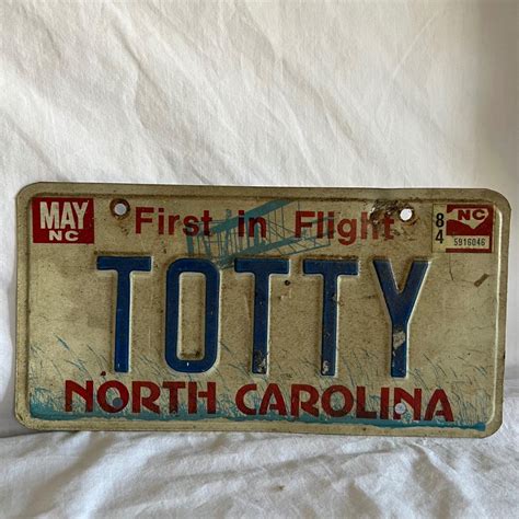 1980’s North Carolina License Plates (K-RG) | EstateSales.org