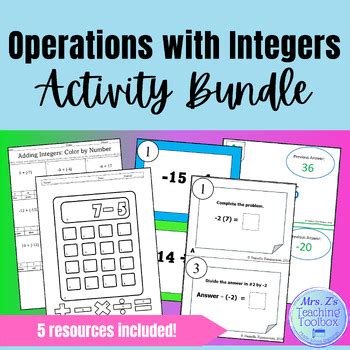 Image result for Basic Operations with Integers