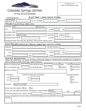 2023-2025 Form CO Springs Utilities F01-01536 Fill Online, Printable ...