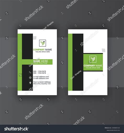Vertical Business Card Design 的图像结果