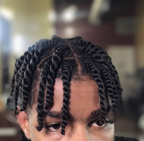 black male hairstyles twists Short black male hair twists styles ...