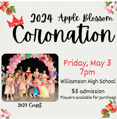 2024 Apple Blossom Coronation , Williamson Senior High School, 3 May ...
