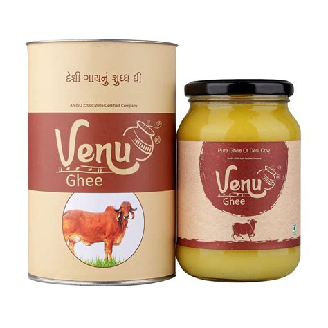 Venu A2 Cow Ghee Made by Traditional Churning Bilona Method (0.5L ...