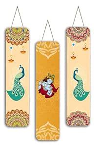 SAF paintings Radha krishna Mdf Wooden Wall Hanging Home Decor Plates ...