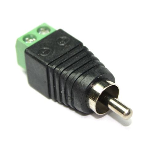 RCA Male Plug AV Adapter with Screw Terminal – QuartzComponents