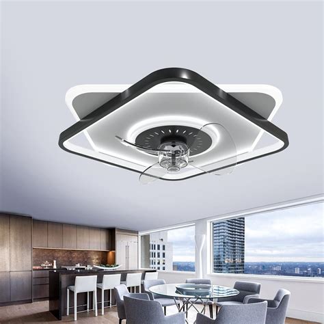Amazon.com: FRIXCHUR Low Profile Ceiling Fans with Lights and Remote ...