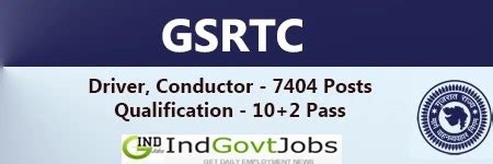 GSRTC Recruitment 2023 Apply Online 7404 Driver Conductor Vacancies