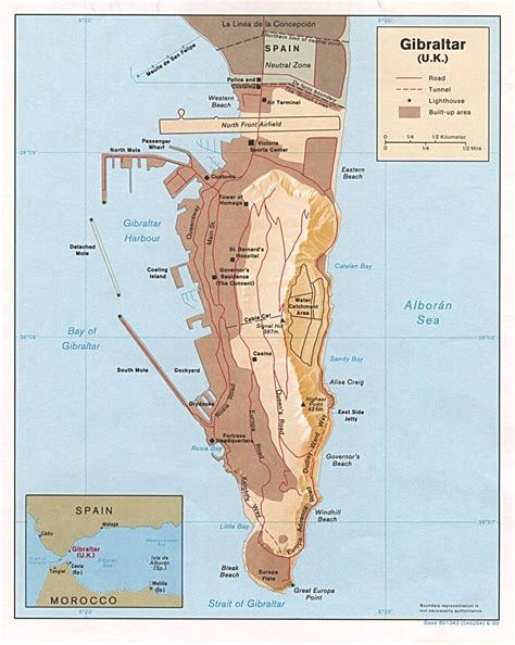 Gibraltar Map - Gibraltar