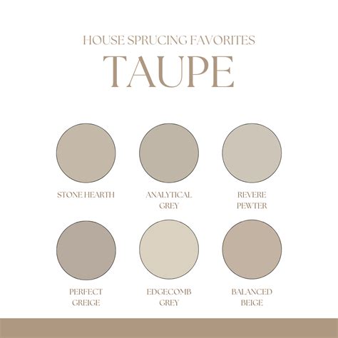 Favorite Taupe Paint Colors at House Sprucing — House Sprucing in 2025 ...