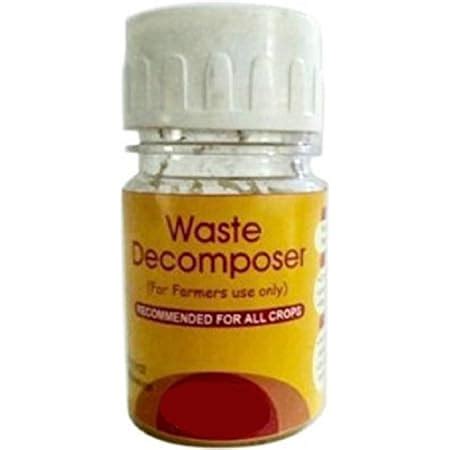 Green wood Organic Waste decomposer Pack of 8 Bottle, 30ml per Bottle ...