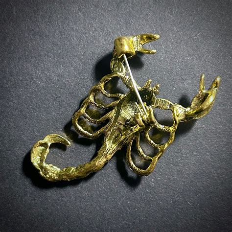 Gold Scorpian Pin