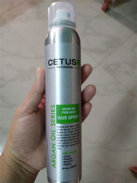 Buy CETUS Argan Oil Firm Hold Hair Spray for hair styling and Finishing ...