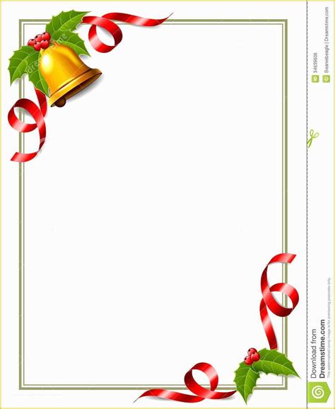 Christmas Border Templates Free Download Of Christmas Letter Border ...