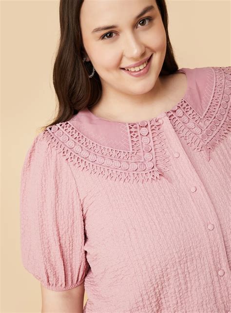 Buy Women Crinkled Knit Blouse Online at just Rs. 899.0 - 1000014025031 ...