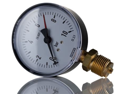 9013806 WIKA | WIKA G 1/4 Analogue Pressure Gauge 40bar Bottom Entry ...