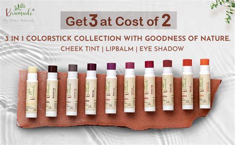 Buy Kaumudi Handmade & 100% Natural 3in1 Lip Balm (Lip Tint | Cheek ...