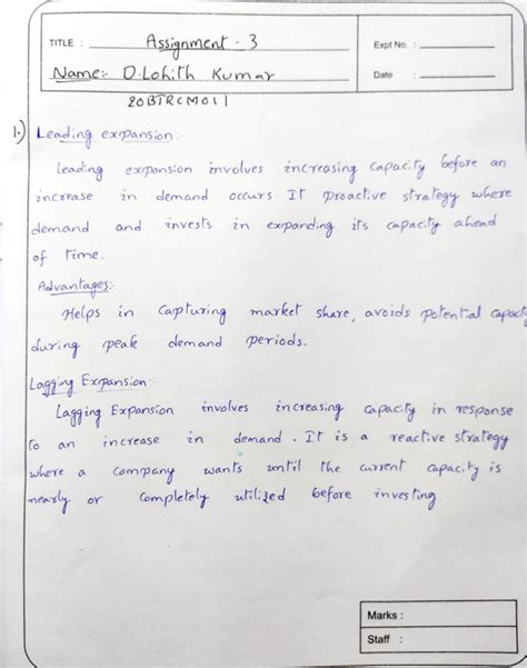 SCM Assignment-3 Lohith 20 Btrcm 011 - Supply Chain Management - Studocu
