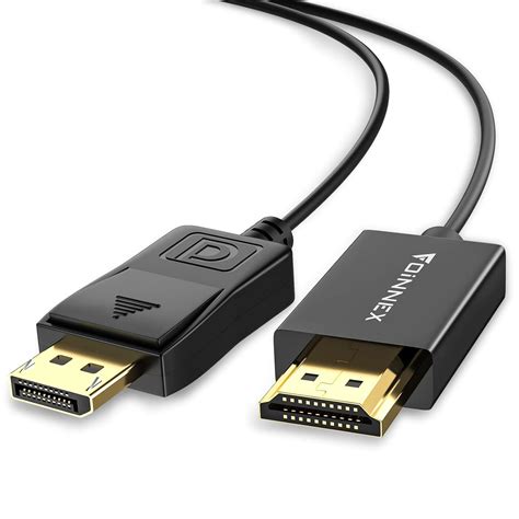 DisplayPort to HDMI Cable, (6.6ft/2m, 4K@30Hz 1080P@60Hz), DP 1.2 to ...
