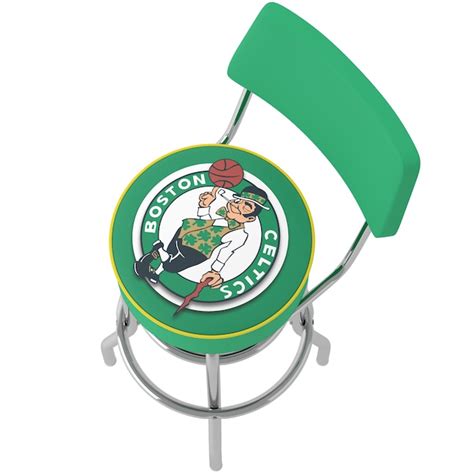 Trademark Gameroom Boston Celtics 31.0-in H Bar height Upholstered ...