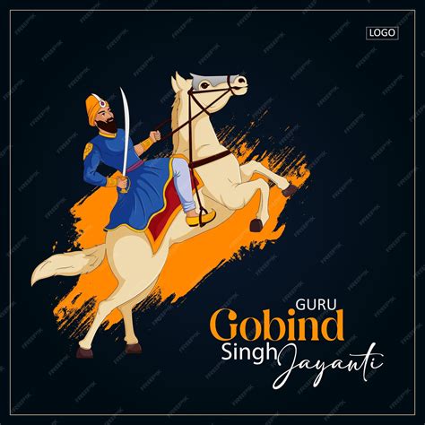 Premium Vector | Vector Illustration Guru Gobind Singh ji Jayanti Or ...