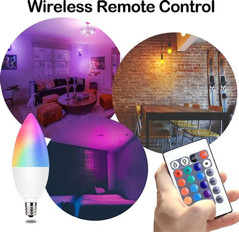 Buy E12 Candelabra Led Light Bulb, 3W 350LM Color Changing Light Bulb ...