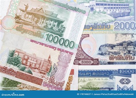 Currency of Laos - Kip a Background Stock Image - Image of bill, notes: 178744637