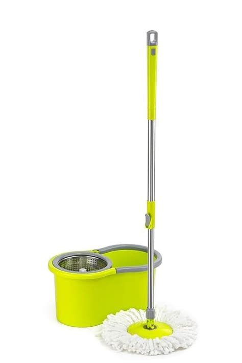 Urban Upgrades Bucket Floor Cleaning and Mopping Spin Mop Prime with ...