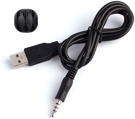 3.5mm Male AUX Audio Jack To USB 2.0 Male Charge Cable Adapter Cord ...