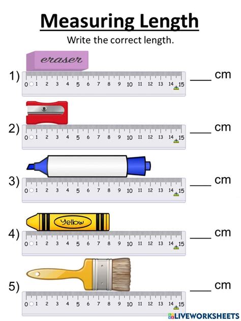 Image result for Beginning Measurement Worksheets