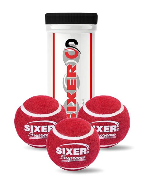 SIXER Supremo Tennis Ball Cricket Tennis Ball Heavy Weight Tennis Ball ...