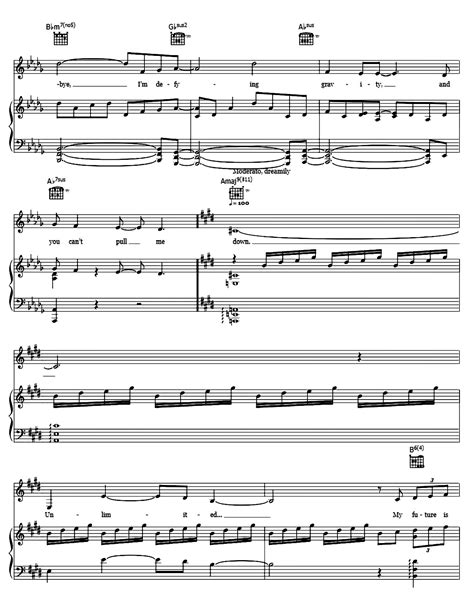 Defying Gravity (from Wicked) by Unknown Sheet Music - Meta-chords
