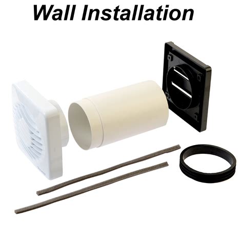 Xpelair DX100 4" (100mm) Bathroom Extractor Fan with Window or Wall Kit ...