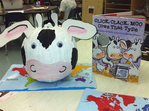 Cow made from a pumpkin...Story Character. | Book character pumpkins ...