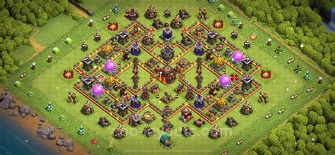 Town Hall Level 10 Layout Copy Town Hall 9 Base #150 Anti 3 Star With