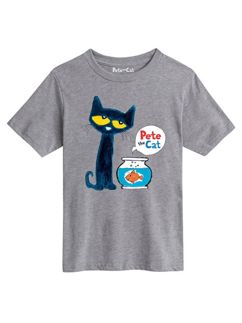 Pete The Cat - Pete The Goldfish - Youth Short Sleeve Graphic T-Shirt ...