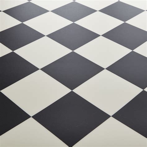 Black And White Checkered Vinyl Flooring
