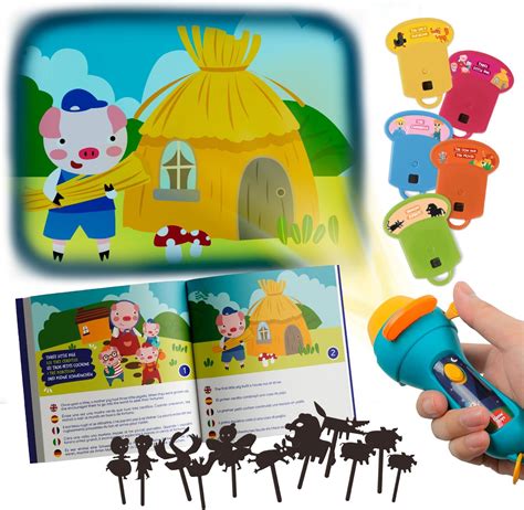 Amazon.com: Nene Toys Fairy Tales Interactive Book with Projector ...
