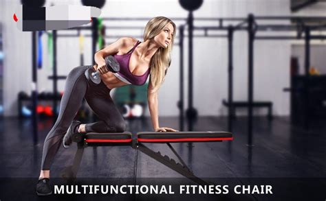 YOGIMOONI Home Bench Press Chair Dumbbell Stool Adjustable Dumbbell ...