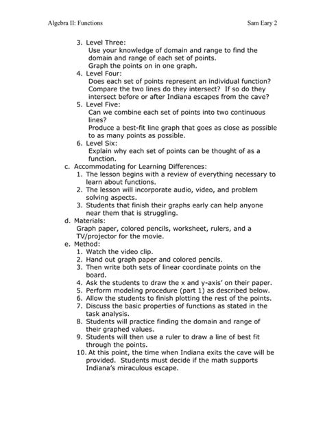 Image result for Algebra 2 Lesson Plan