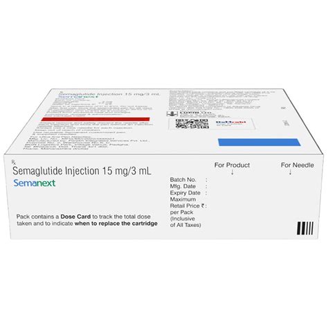 Semanext 15 mg Injection (3ml Cartridge + 10 Needles) | Uses, Side ...