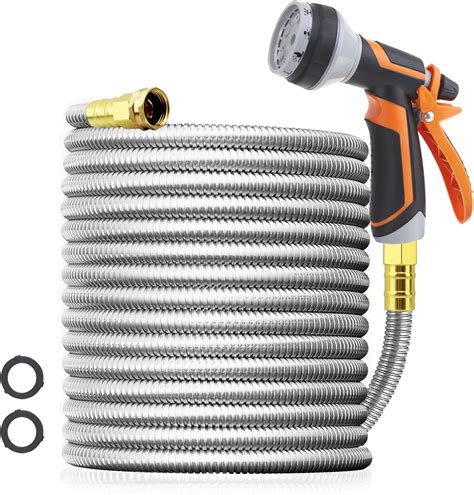 Amazon.com: Garden Hose 100ft, Outdoor and Garden Flexible Water Hose ...