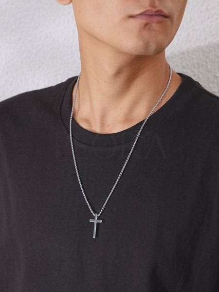 Men's Stainless Steel Pendant Chain – Durable & Stylish | Peora